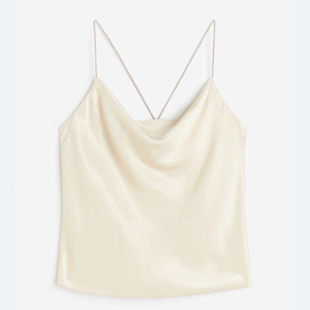 H&M rhinestone strappy tank